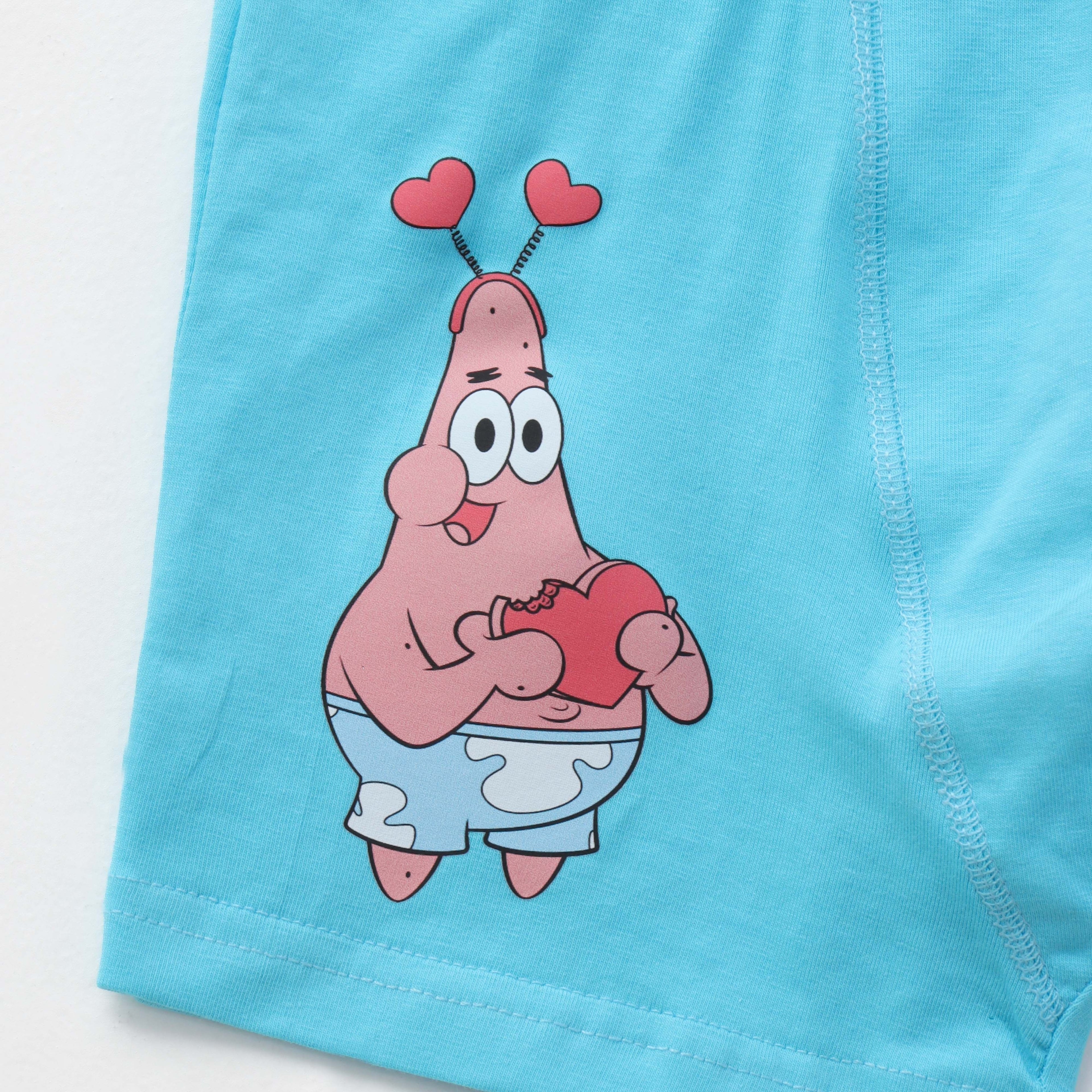 SpongeBob_Patrick_Heart_Print_Kids_Boys_Trunks
