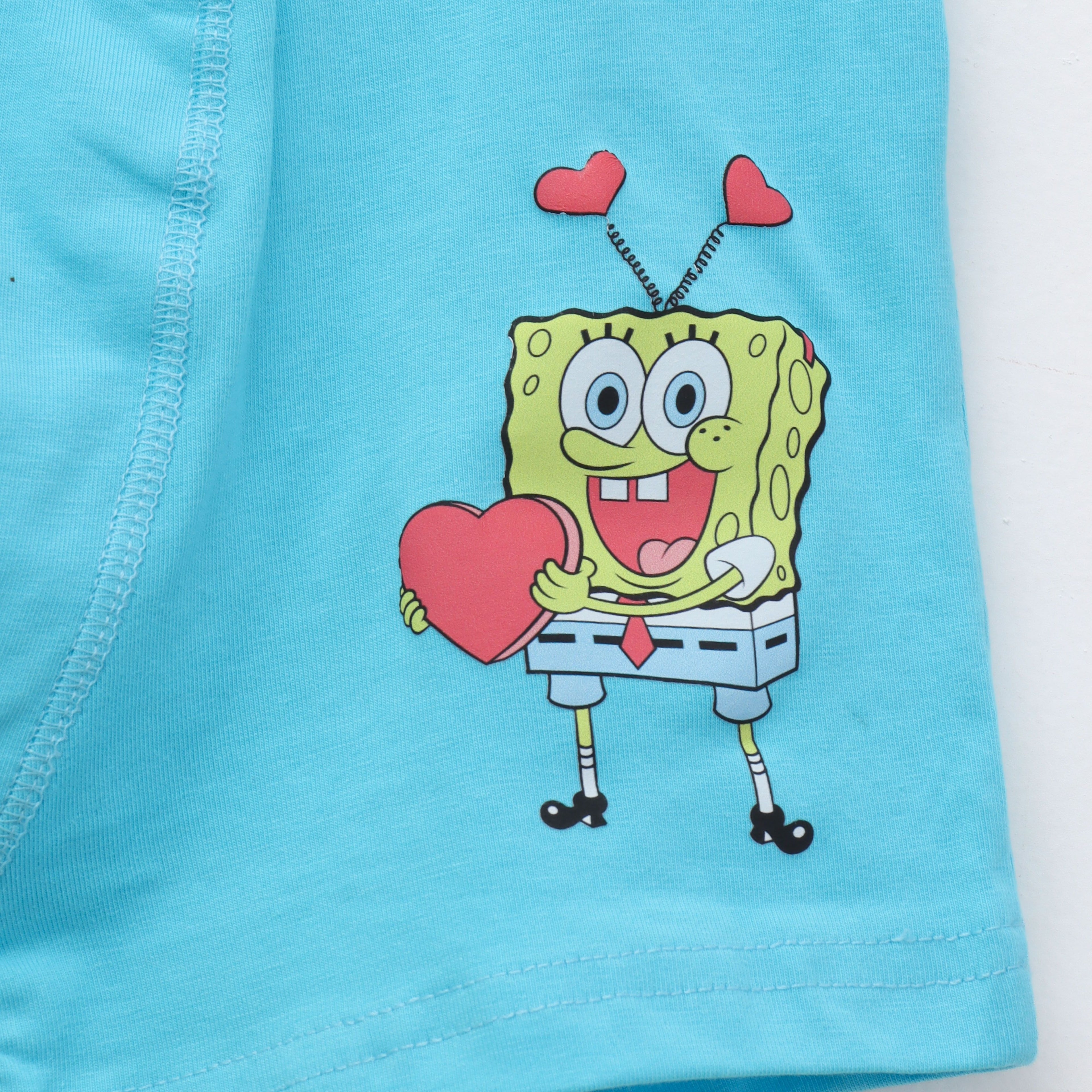 SpongeBob_Patrick_Heart_Print_Kids_Boys_Trunks
