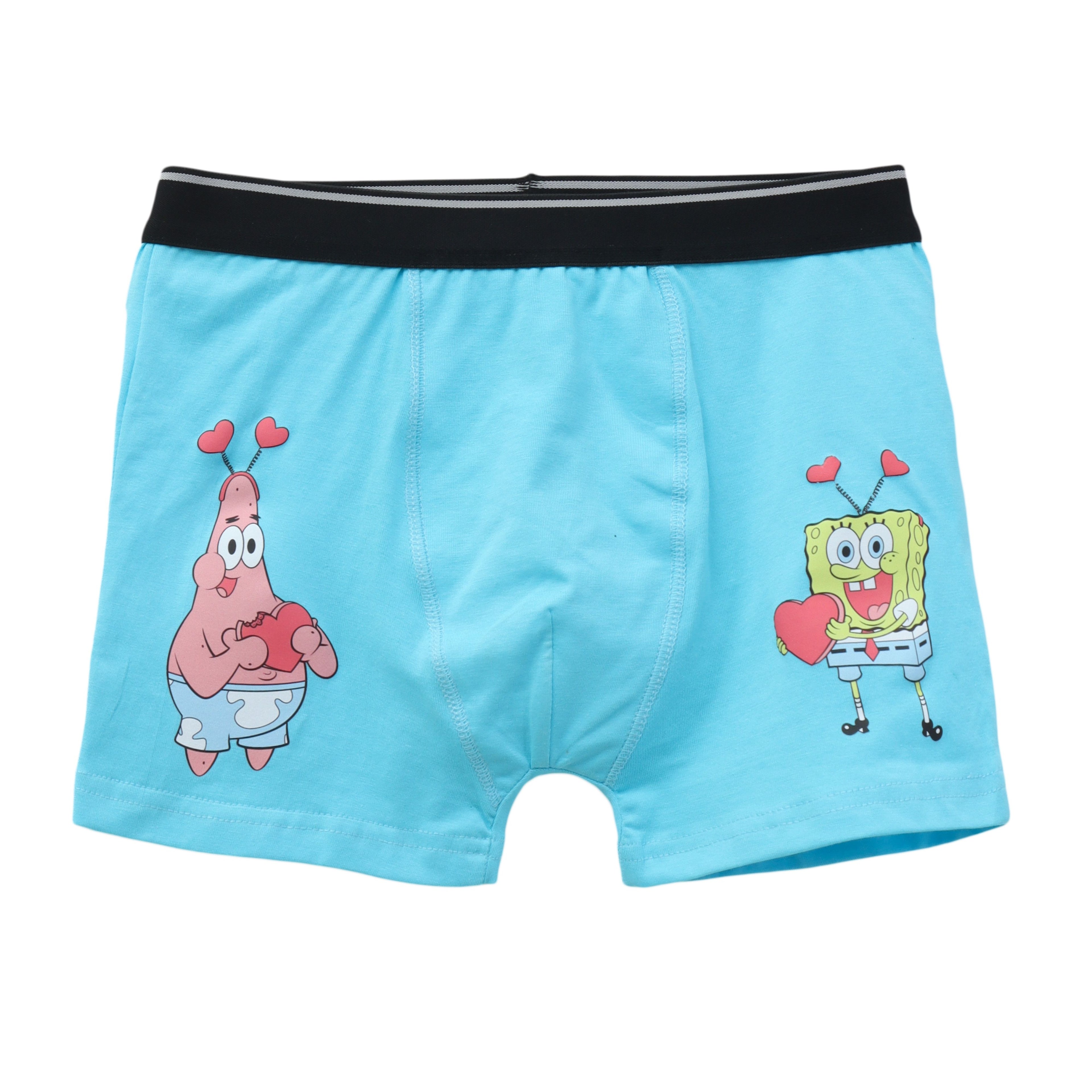 SpongeBob_Patrick_Heart_Print_Kids_Boys_Trunks