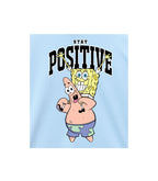 SpongeBob Stay Positive Print Kids T-Shirt