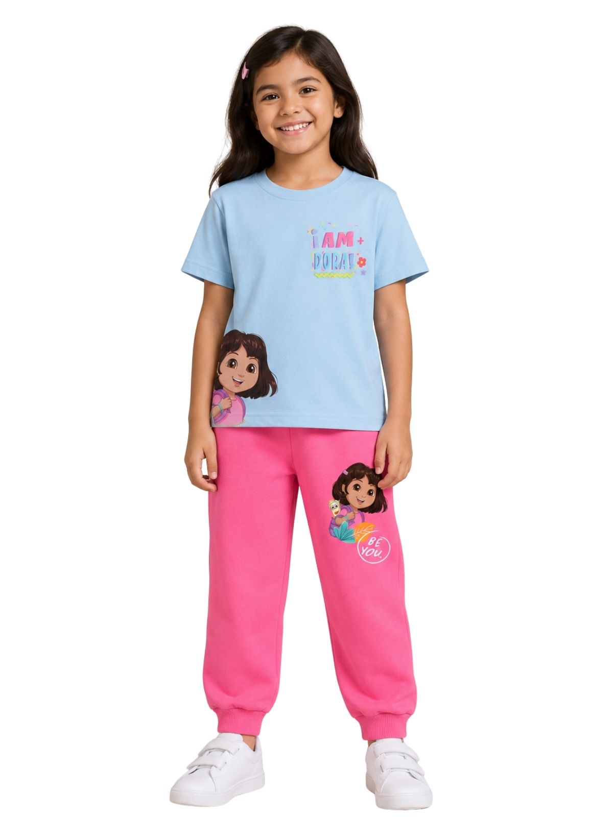 I Am Dora Print Kids T-Shirt & Jogger Set – Dora the Explorer©