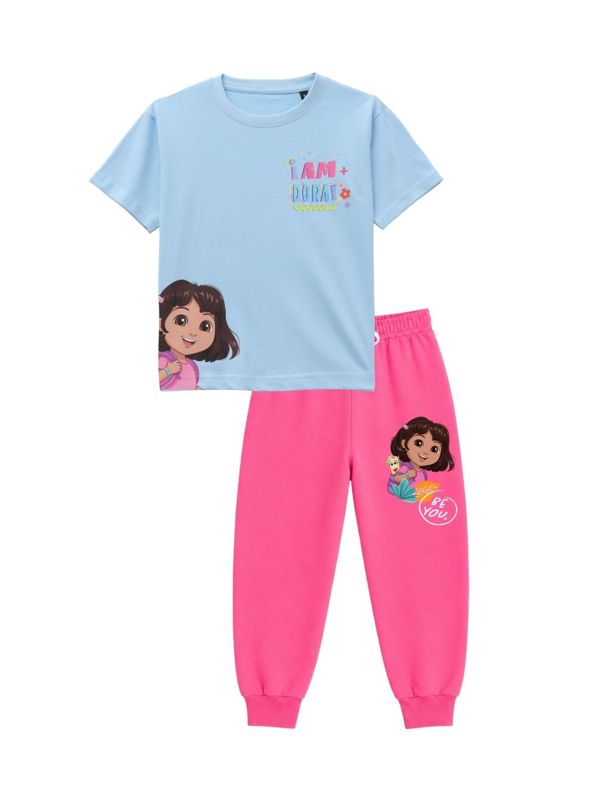 I Am Dora Print Kids T-Shirt & Jogger Set – Dora the Explorer©