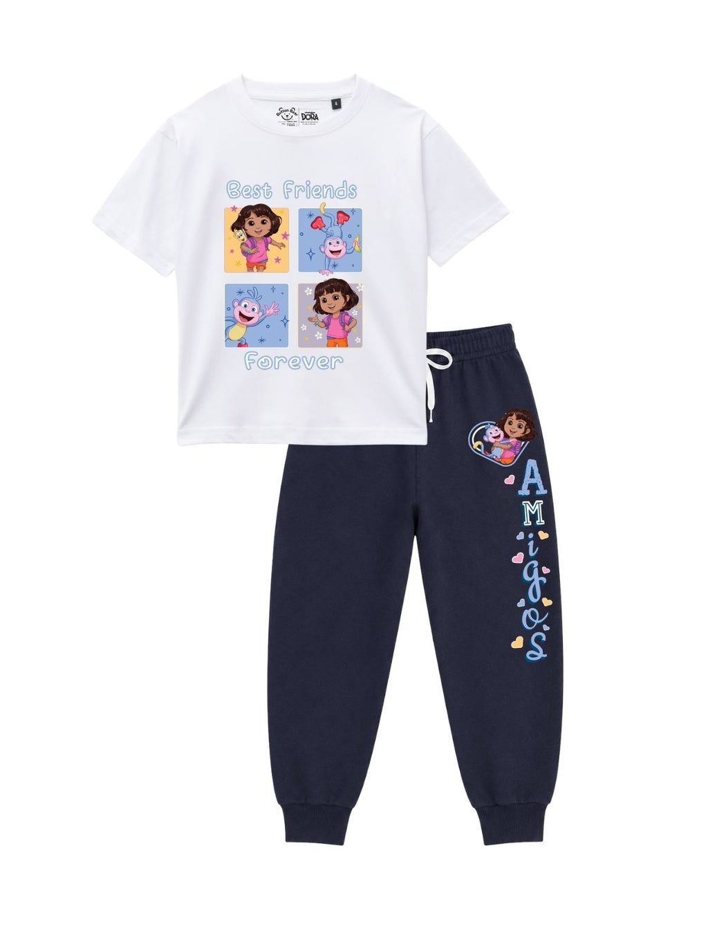 Best Friends Forever Print Kids T-Shirt & Jogger Set – Dora the Explorer©