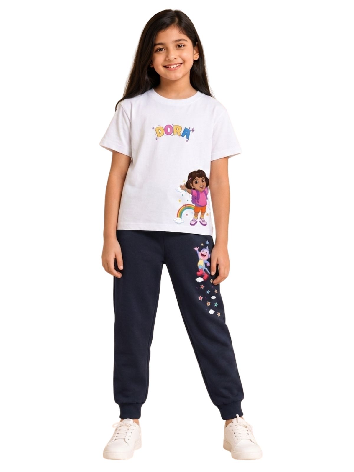 Rainbow Adventure Dora Kids T-Shirt & Jogger Set – Dora the Explorer©
