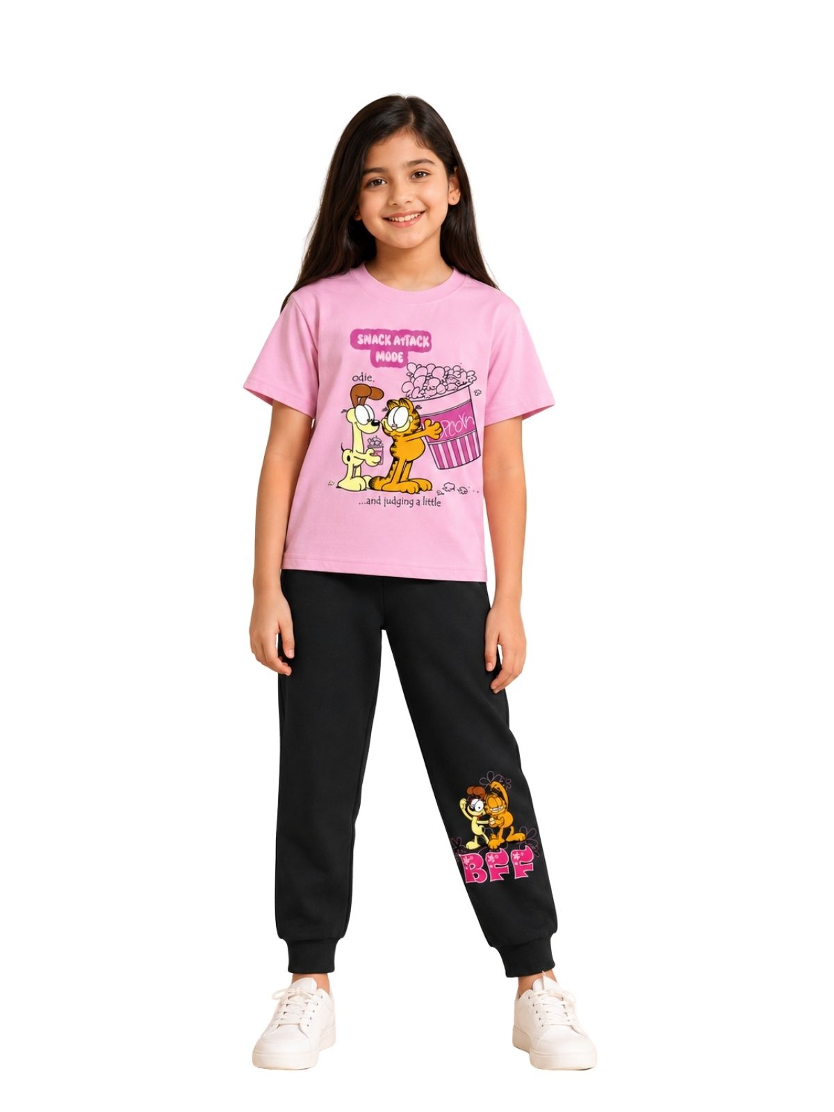 Snack Attack Mode Graphic Kids T-Shirt & Jogger Set – Garfield©
