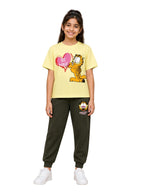Be Mine Heart Print Kids T-Shirt & Jogger Set – Garfield©