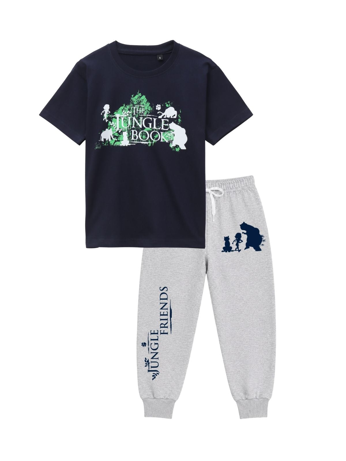 Jungle Friends Graphic Kids T-Shirt & Jogger Set – Jungle Book©