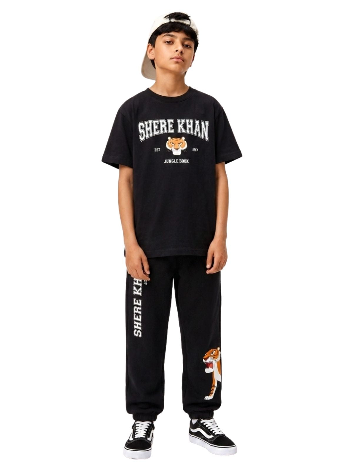 Shere Khan Tiger Print Kids T-Shirt & Jogger Set – Jungle Book©