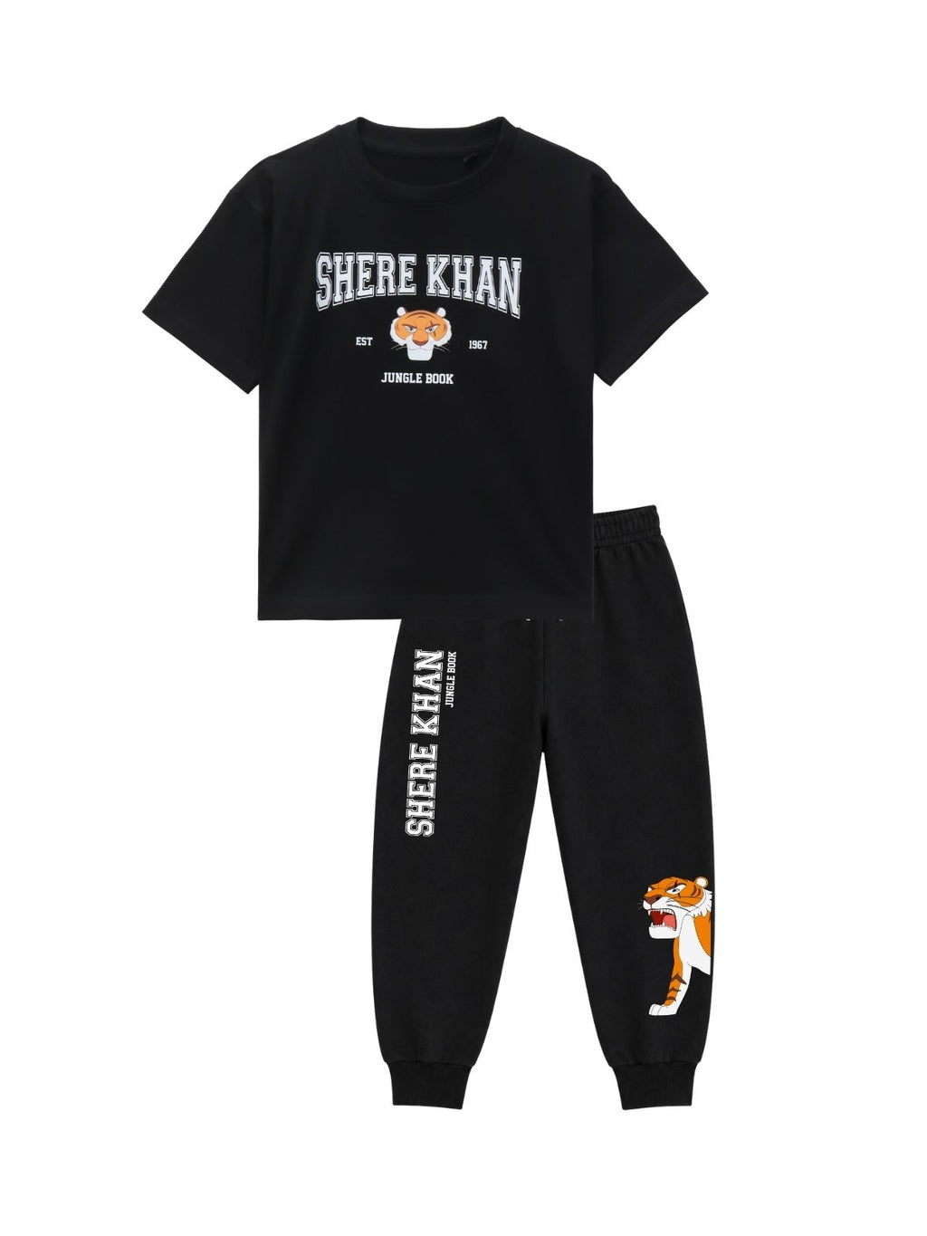 Shere Khan Tiger Print Kids T-Shirt & Jogger Set – Jungle Book©