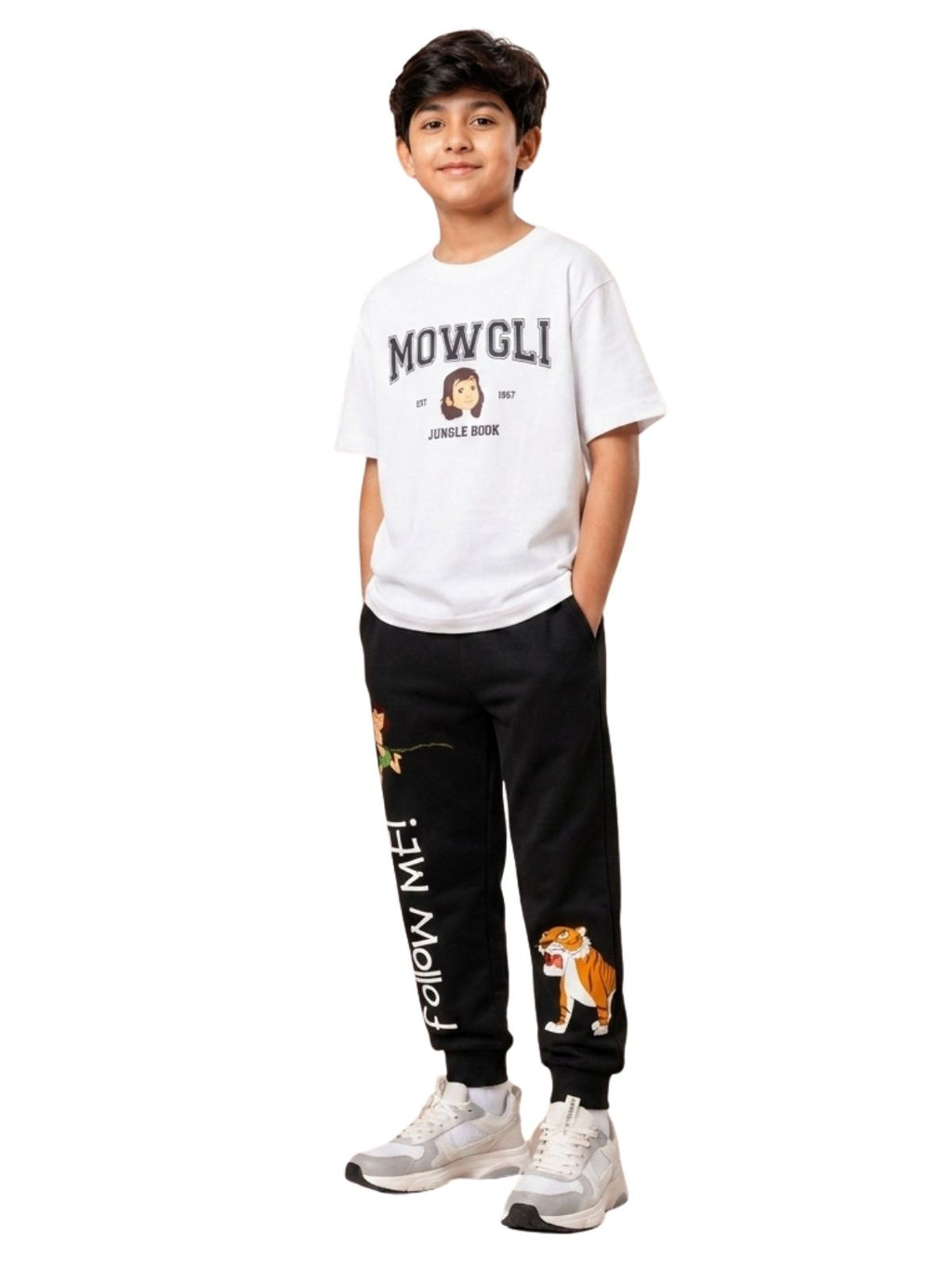 Mowgli Adventure Graphic Kids T-Shirt & Jogger Set – Jungle Book©
