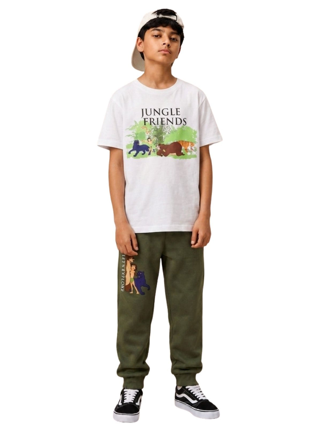 Jungle Friends Forest Print Kids T-Shirt & Jogger Set – Jungle Book©