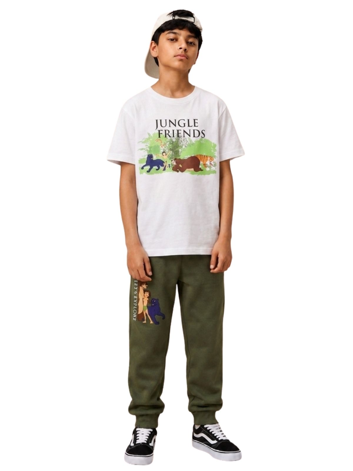 Jungle Friends Forest Print Kids T-Shirt & Jogger Set – Jungle Book©