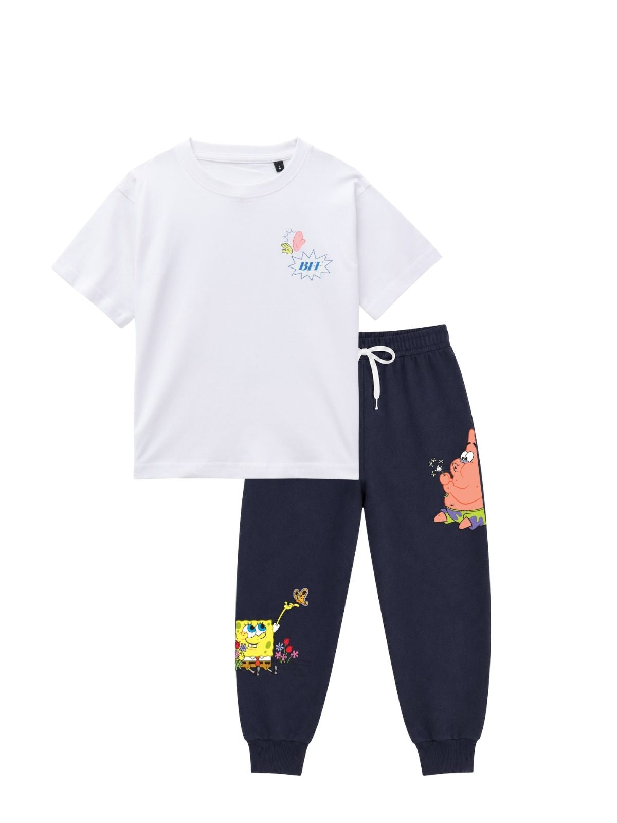 Best Friends Graphic Kids T-Shirt & Jogger Set – SpongeBob©