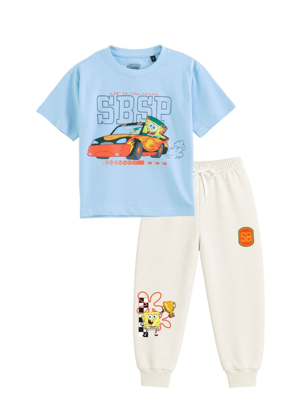 SBSP Race Ready Graphic Kids T-Shirt & Jogger Set – SpongeBob©