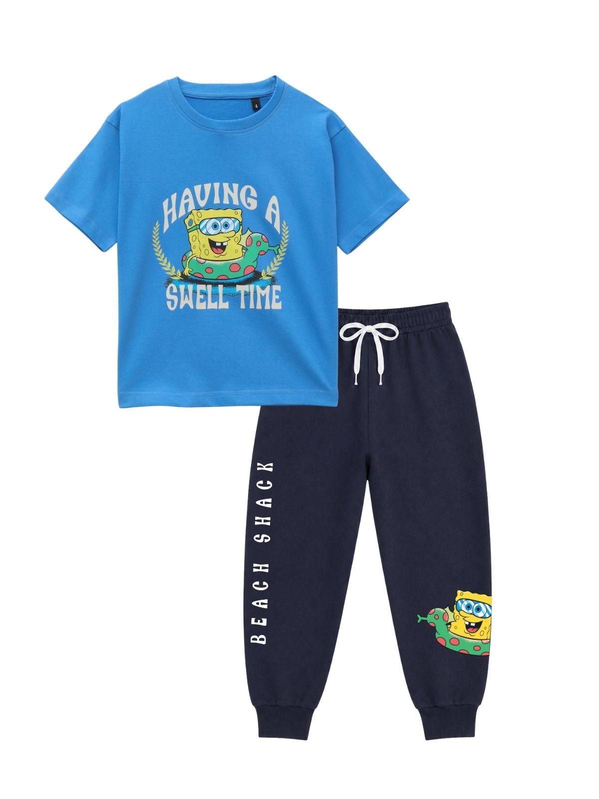 Having a Swell Time Graphic Kids T-Shirt & Jogger Set – SpongeBob©