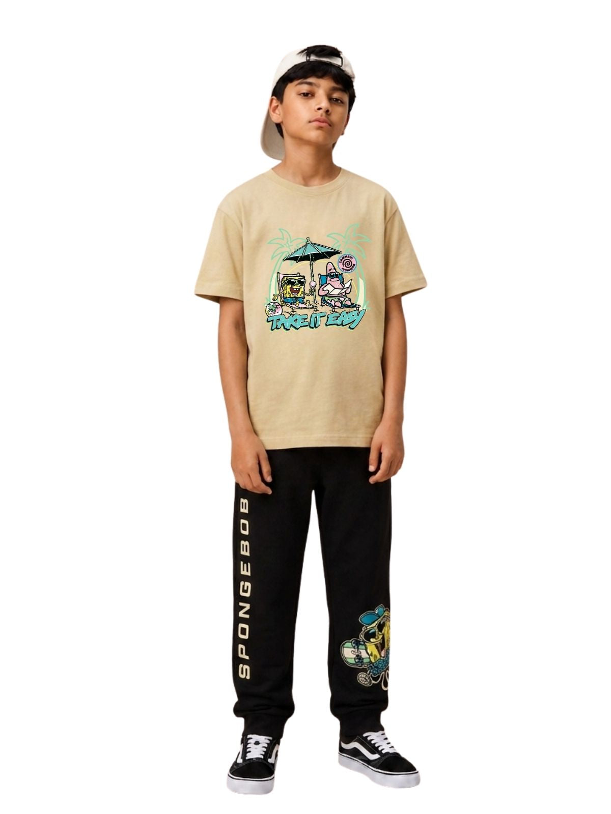 Take It Easy Graphic Kids T-Shirt & Jogger Set – SpongeBob©