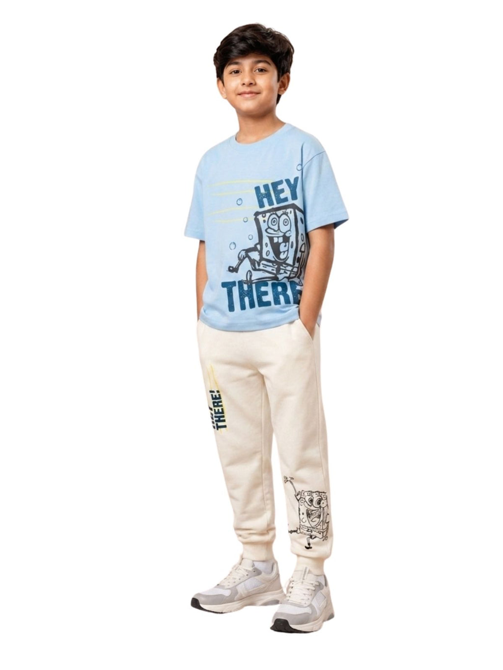 Hey There Graphic Kids T-Shirt & Jogger Set – SpongeBob SquarePants©