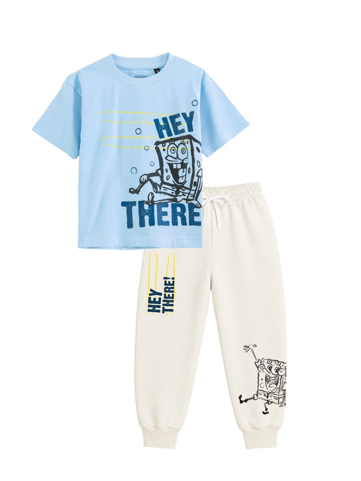 Hey There Graphic Kids T-Shirt & Jogger Set – SpongeBob SquarePants©