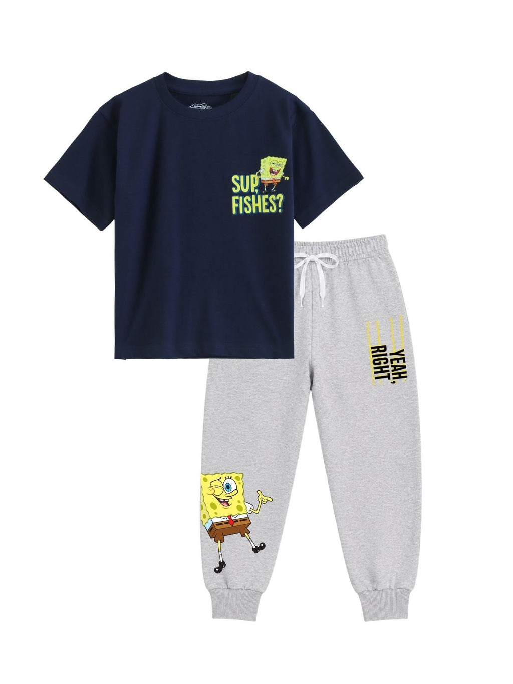 Sup, Fishes? Graphic Kids T-Shirt & Jogger Set – SpongeBob SquarePants©