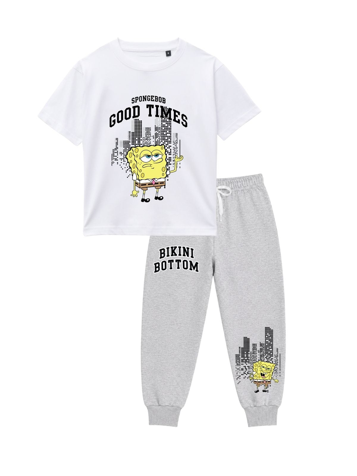 Good Times Graphic Kids T-Shirt & Jogger Set – SpongeBob SquarePants©