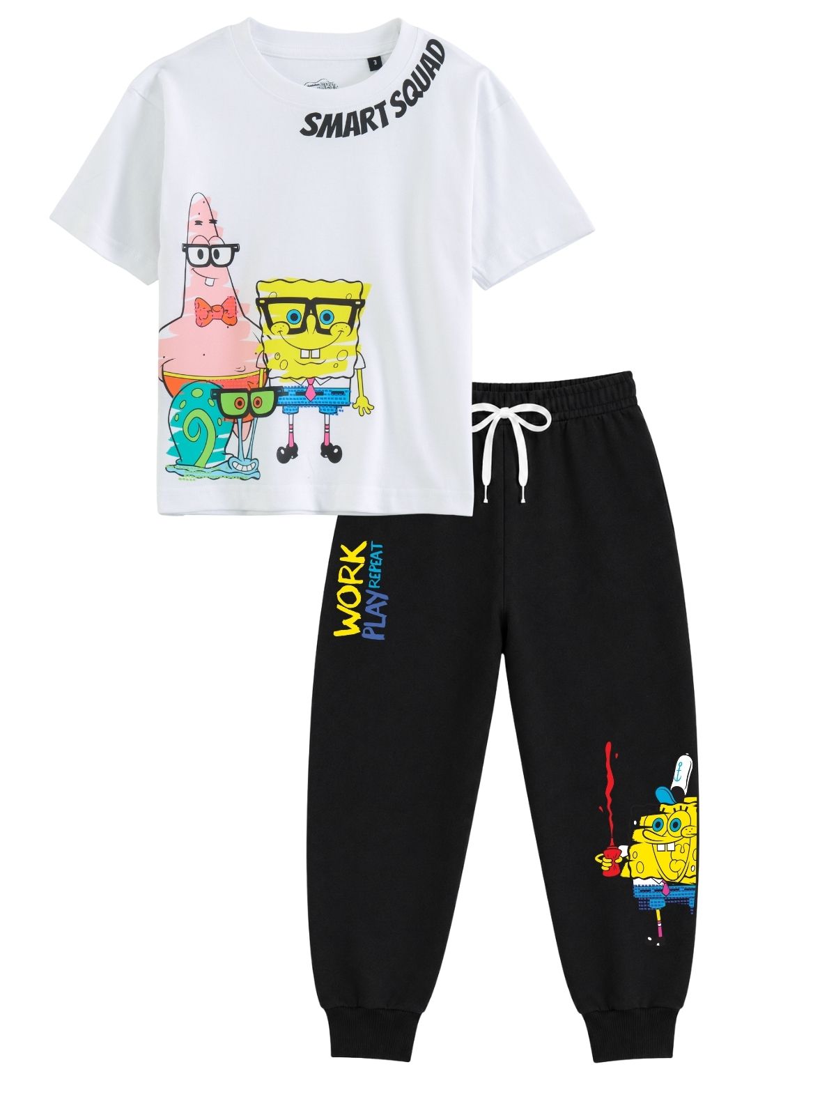 Smart Squad Graphic Kids T-Shirt & Jogger Set – SpongeBob SquarePants©