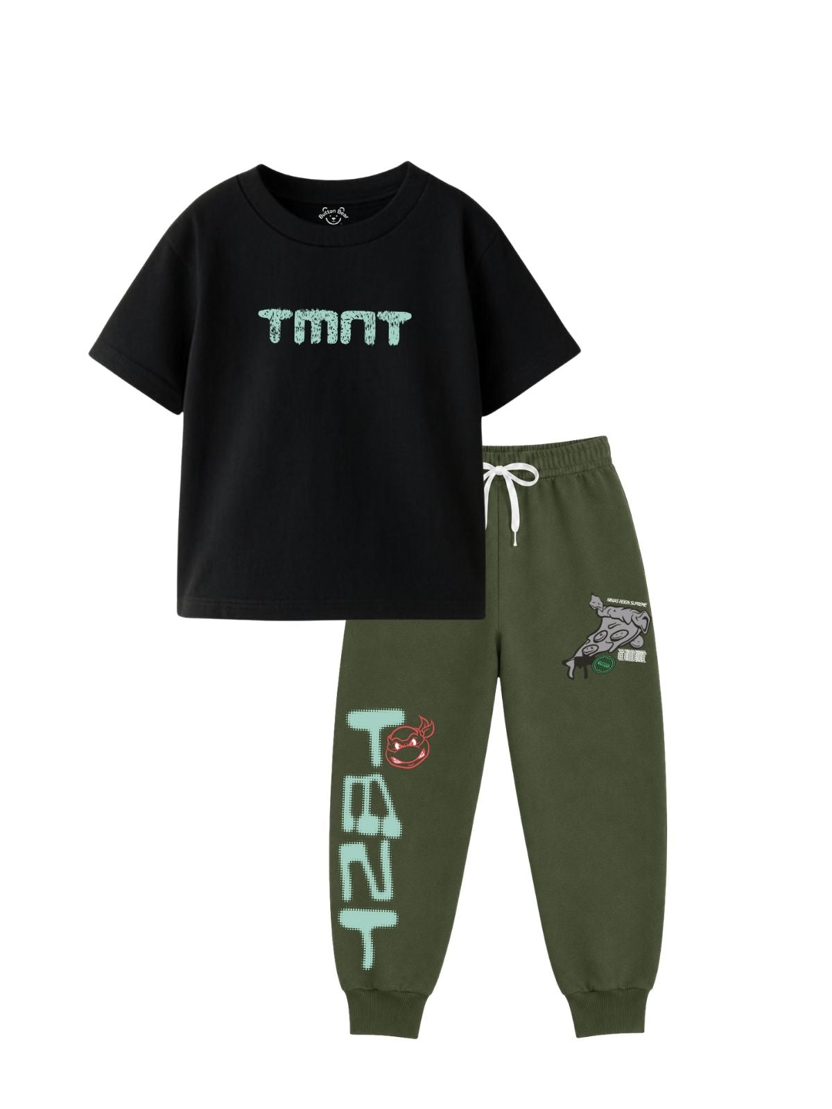 TMNT Pixel Logo Kids T-Shirt & Jogger Set – Teenage Mutant Ninja Turtles©