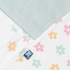Pink Floral Printed Baby Waffle Hooded Towel