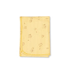 Yellow Teddy Printed Baby Waffle Hooded towel