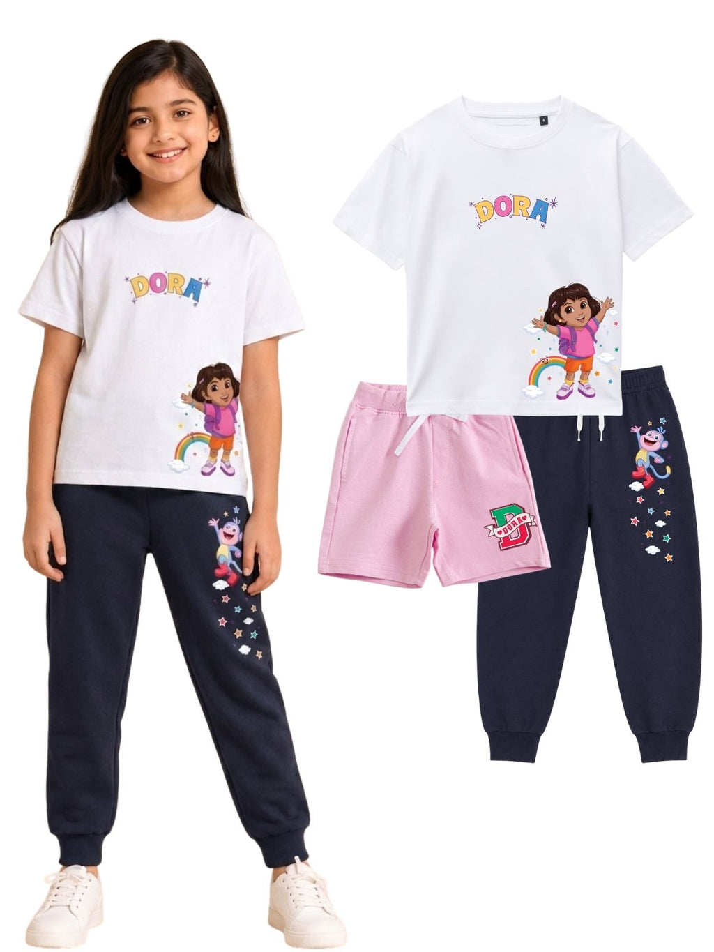 Rainbow Adventure Kids Trio Set – Dora©