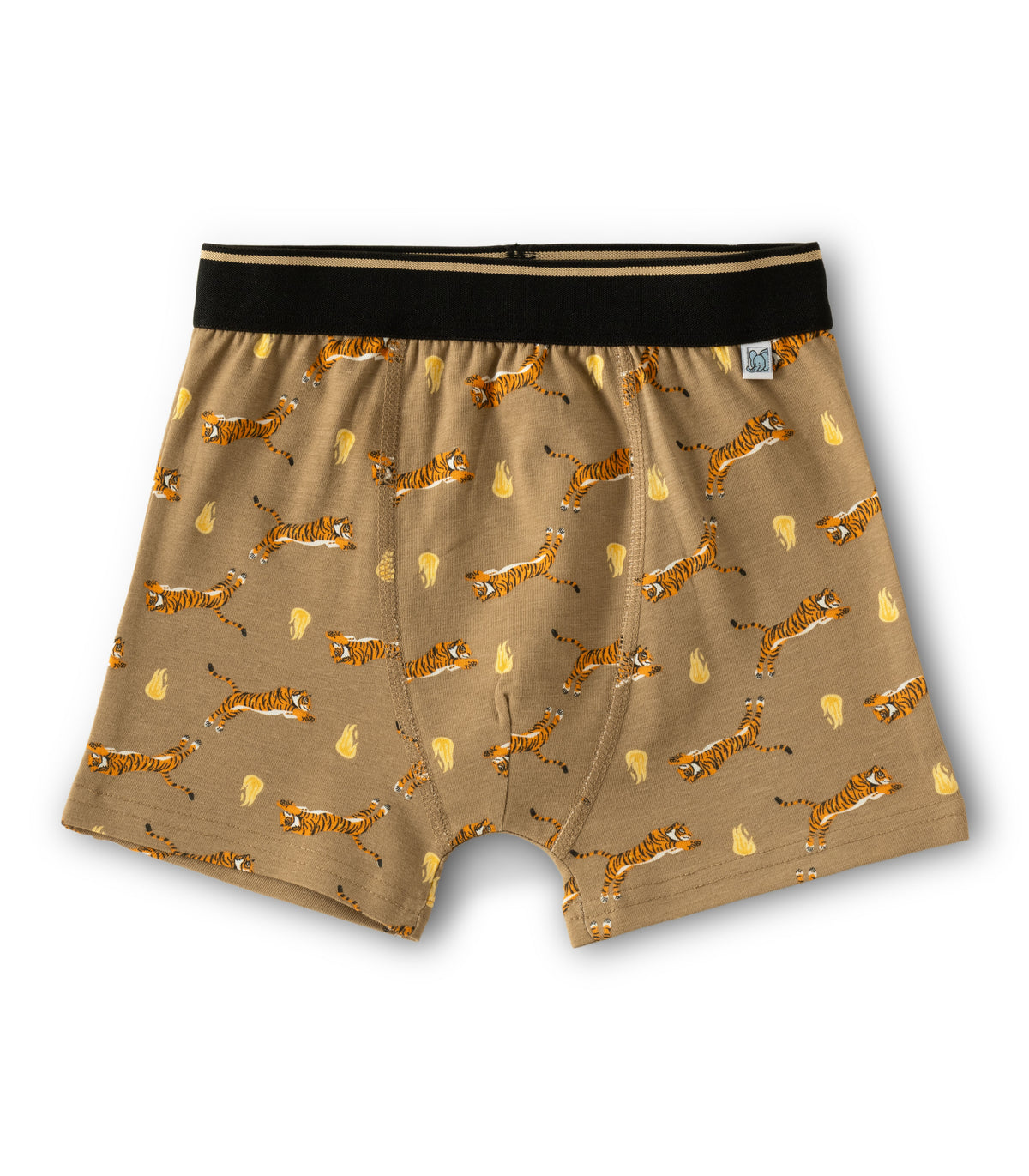 Tiger Print Kids Boys Cotton Trunks