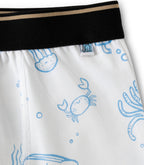 Ocean Sea Life Print Kids Boys Cotton Trunks