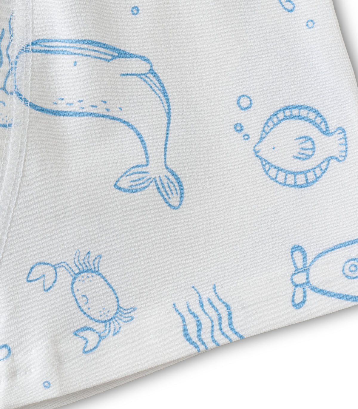 Ocean Sea Life Print Kids Boys Cotton Trunks