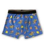 Winter Deer Print Kids Boys Cotton Trunks