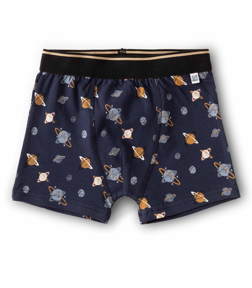 Space Planet Print Kids Boys Cotton Trunks