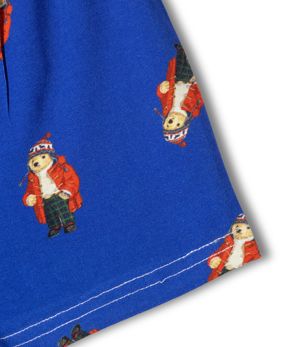 Teddy Bear Print Kids Boys Cotton Trunks
