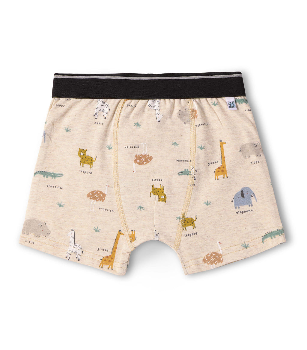 Safari Animal Print Kids Boys Cotton Trunks