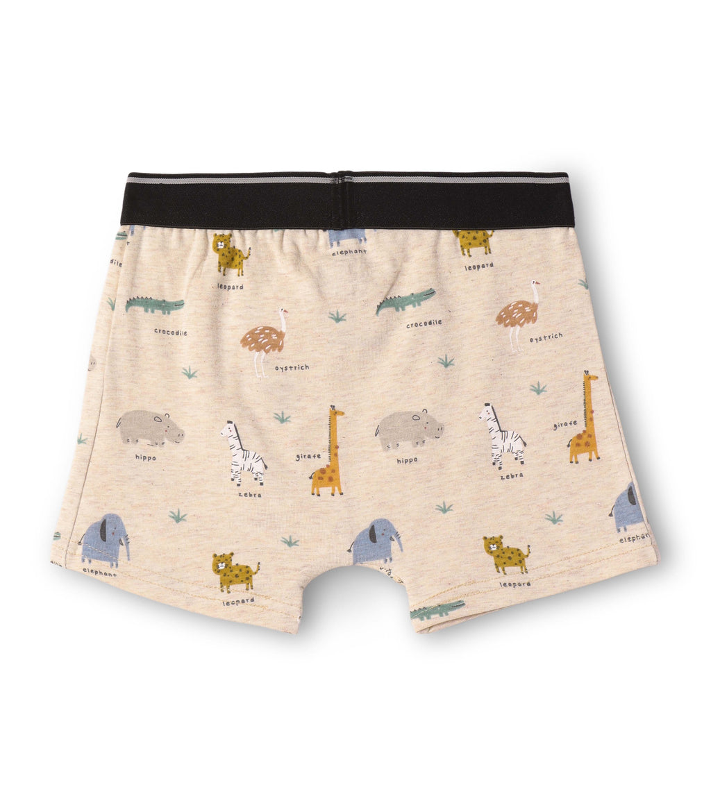 Safari Animal Print Kids Boys Cotton Trunks