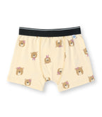 Cute Bear Face Print Kids Boys Cotton Trunks