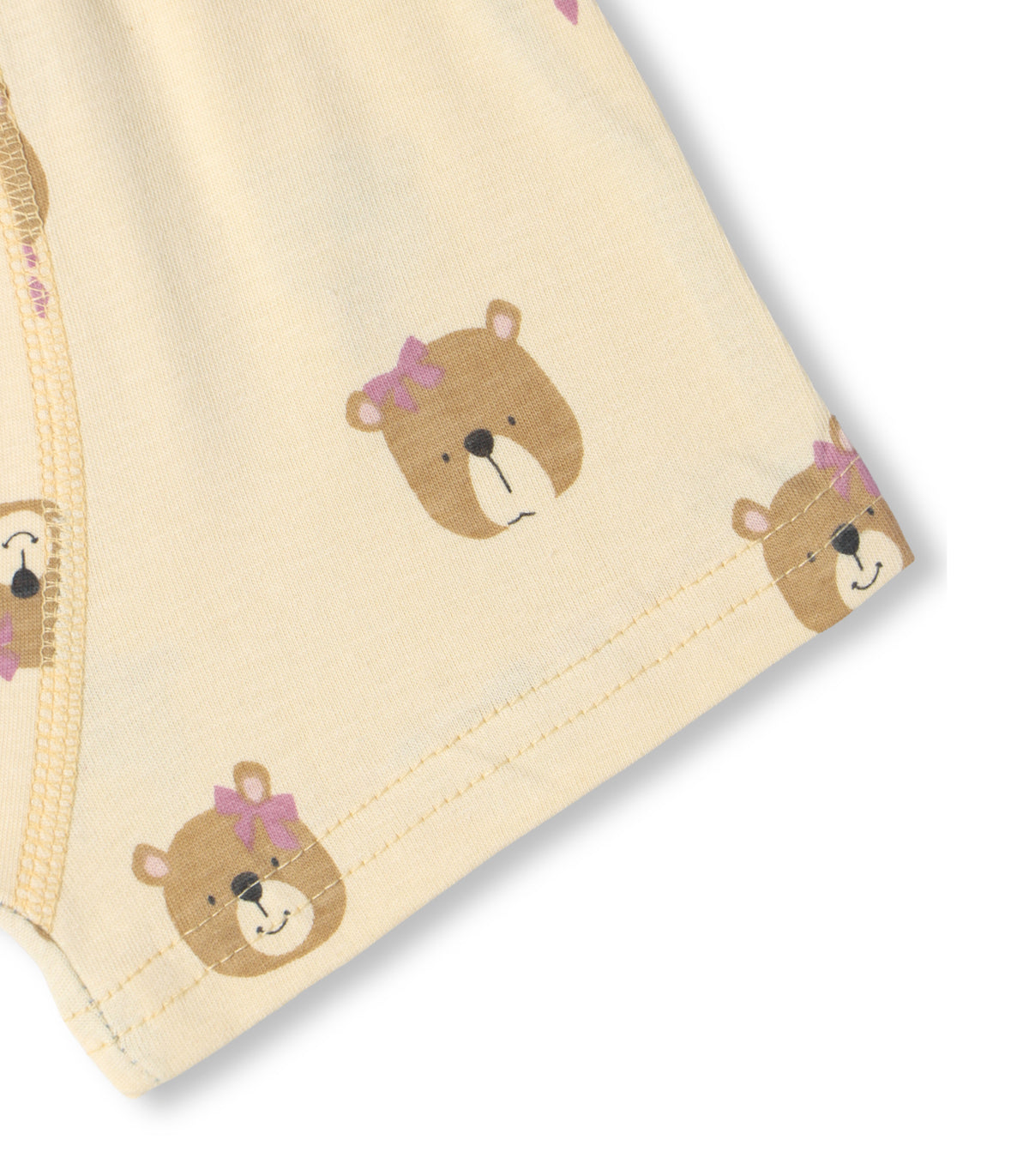 Cute Bear Face Print Kids Boys Cotton Trunks