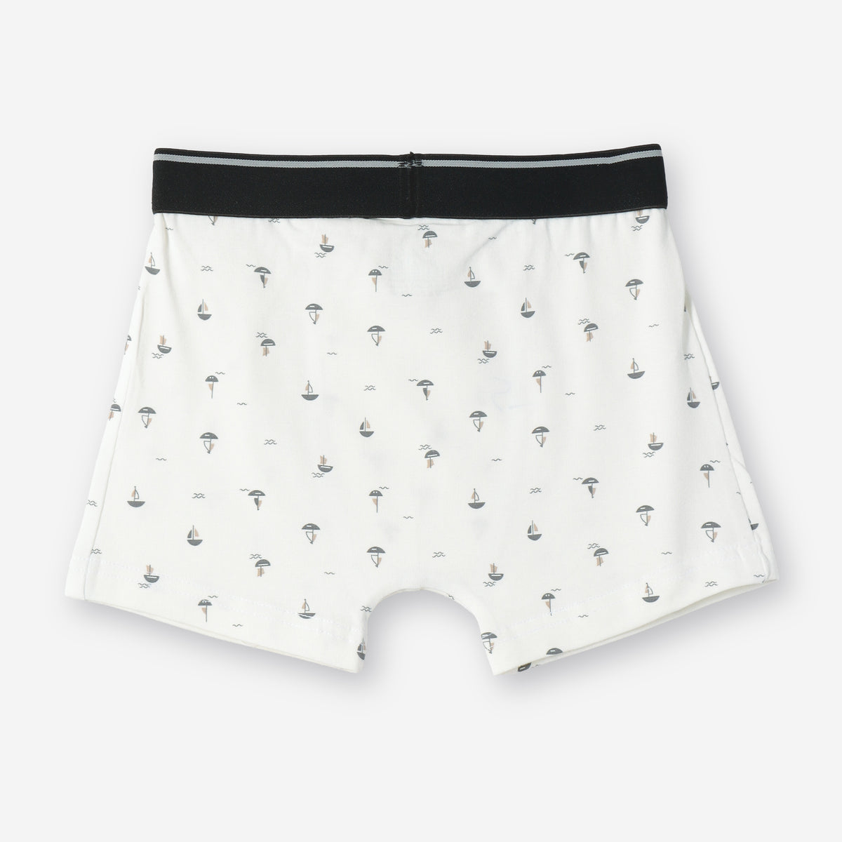 Beach Sailboat Print Kids Boys Cotton Trunks