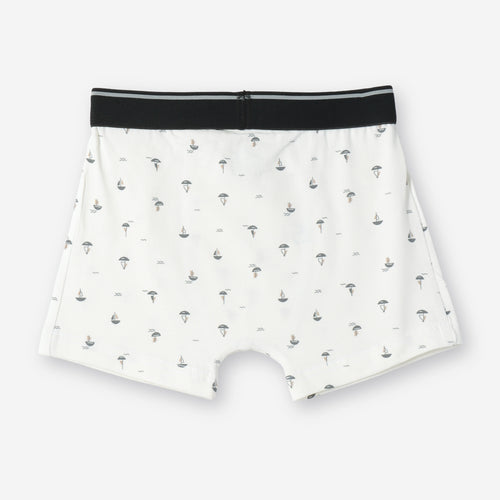 Beach Sailboat Print Kids Boys Cotton Trunks