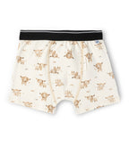 Highland Cow Print Kids Boys Cotton Trunks