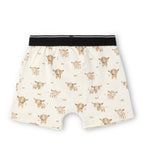 Highland Cow Print Kids Boys Cotton Trunks