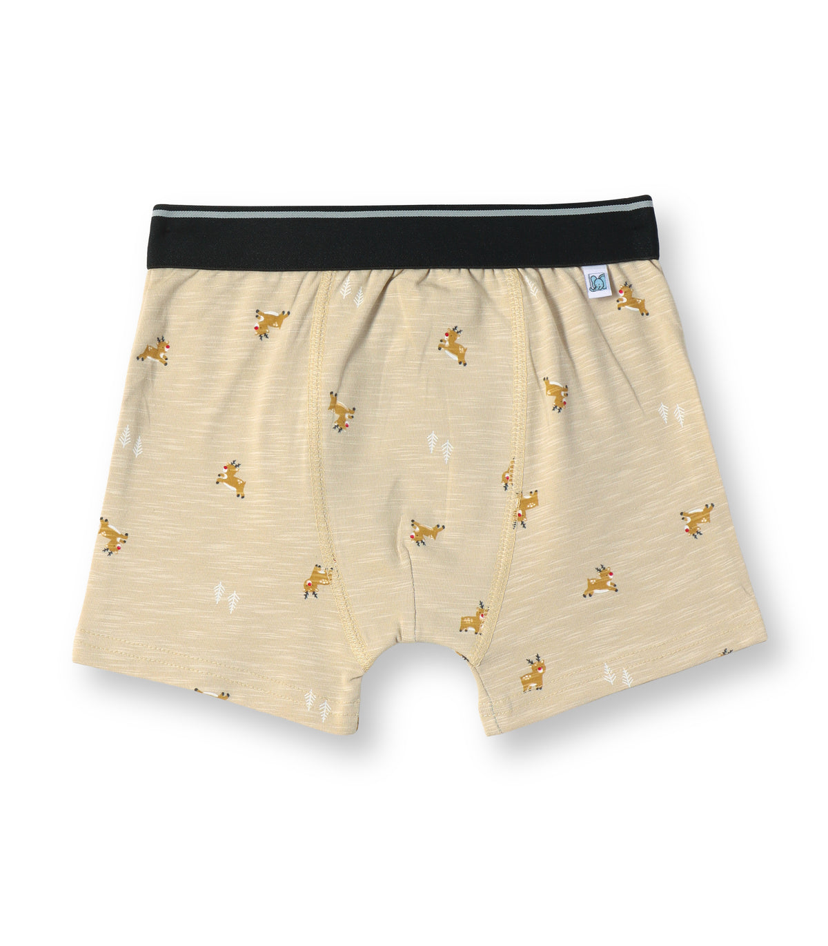 Reindeer Print Kids Boys Cotton Trunks