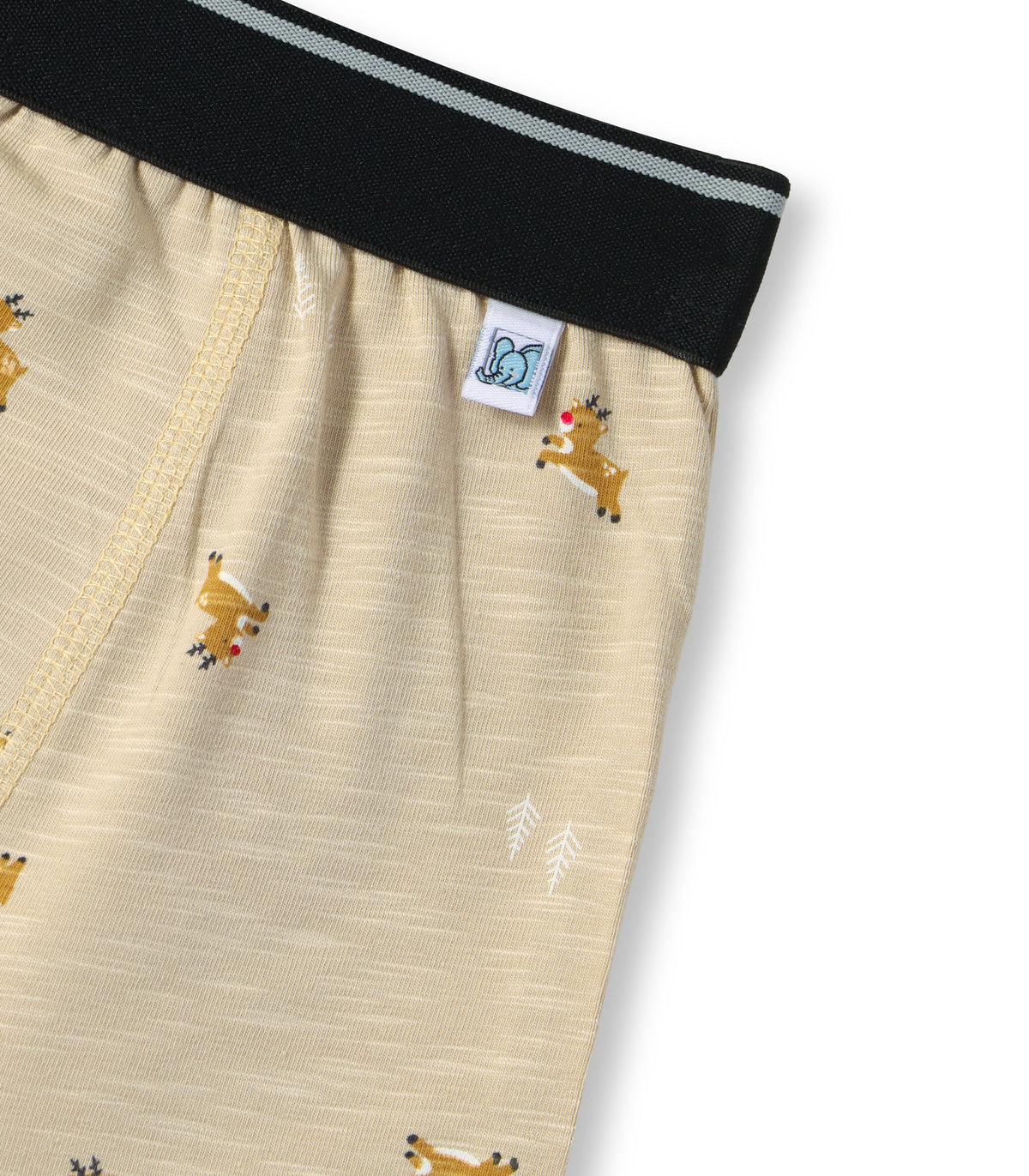 Reindeer Print Kids Boys Cotton Trunks