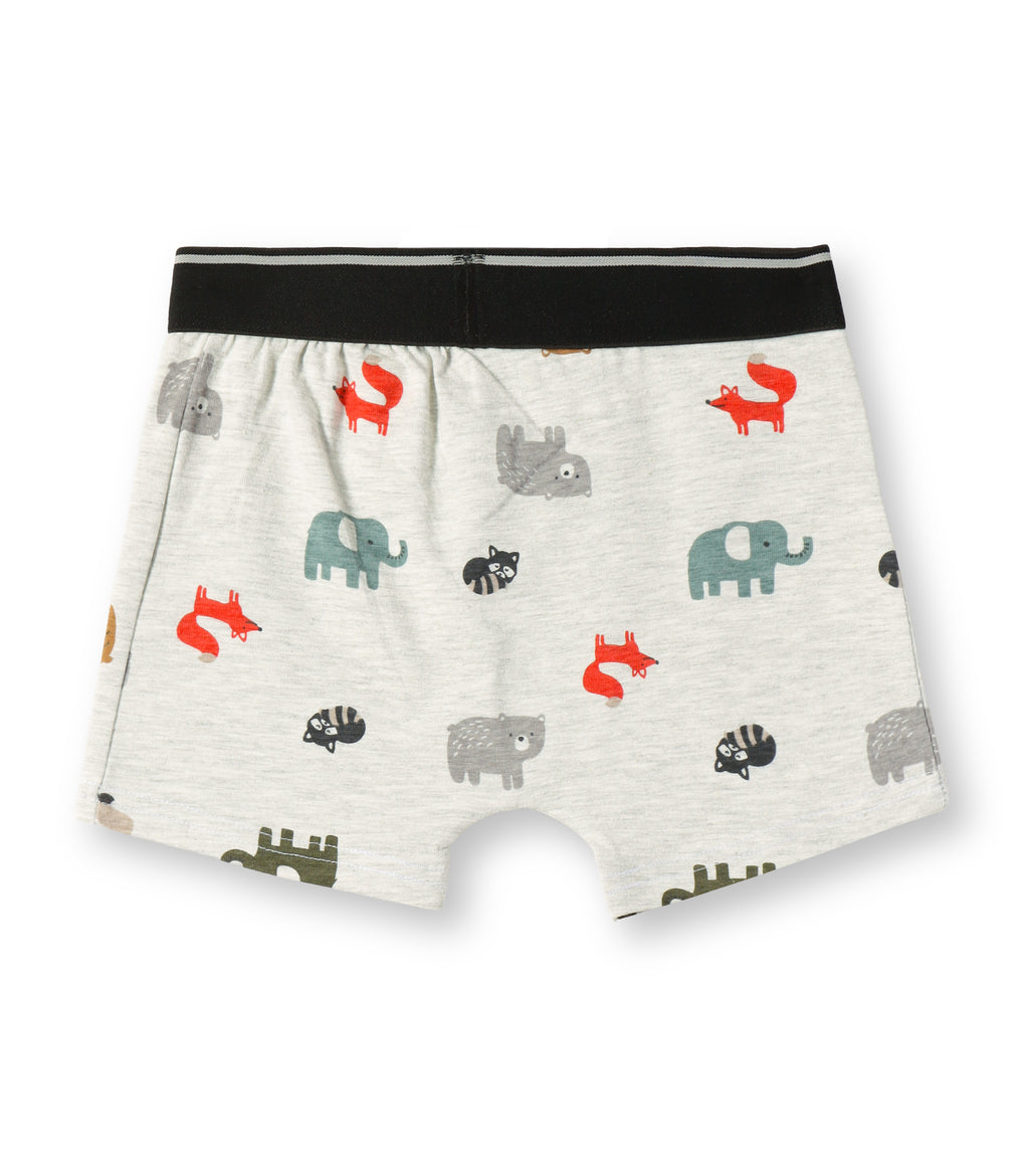 Woodland Animal Print Kids Boys Cotton Trunks