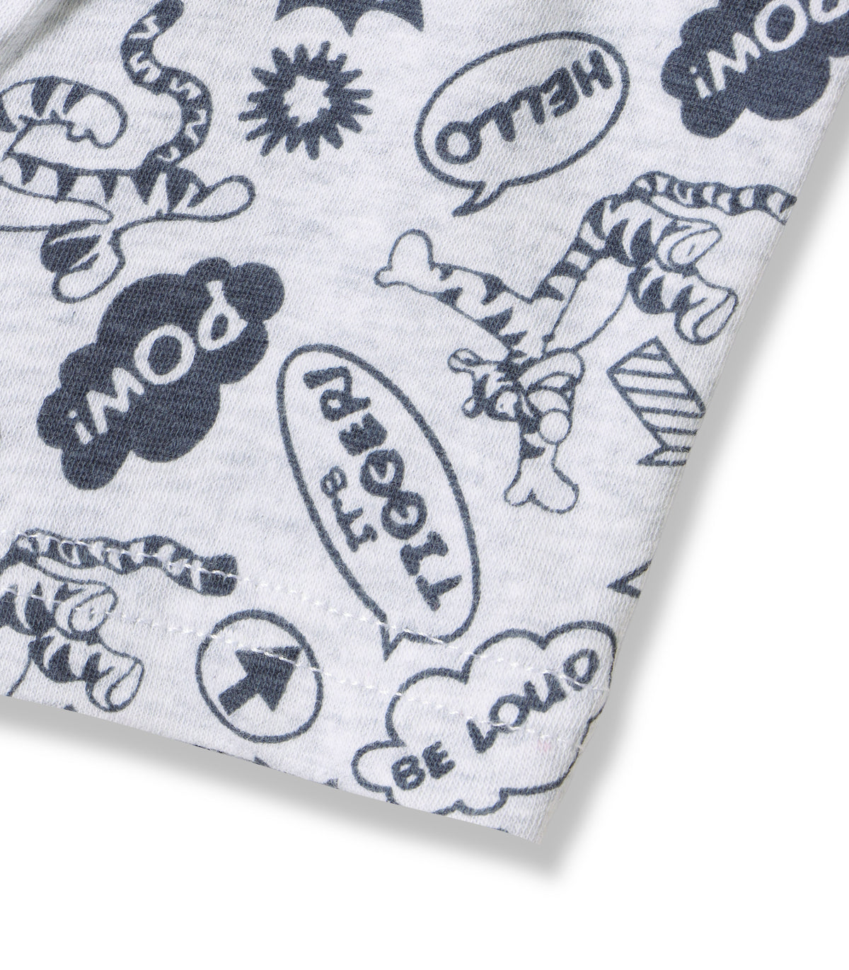 Tiger Comic Print Kids Boys Cotton Trunks