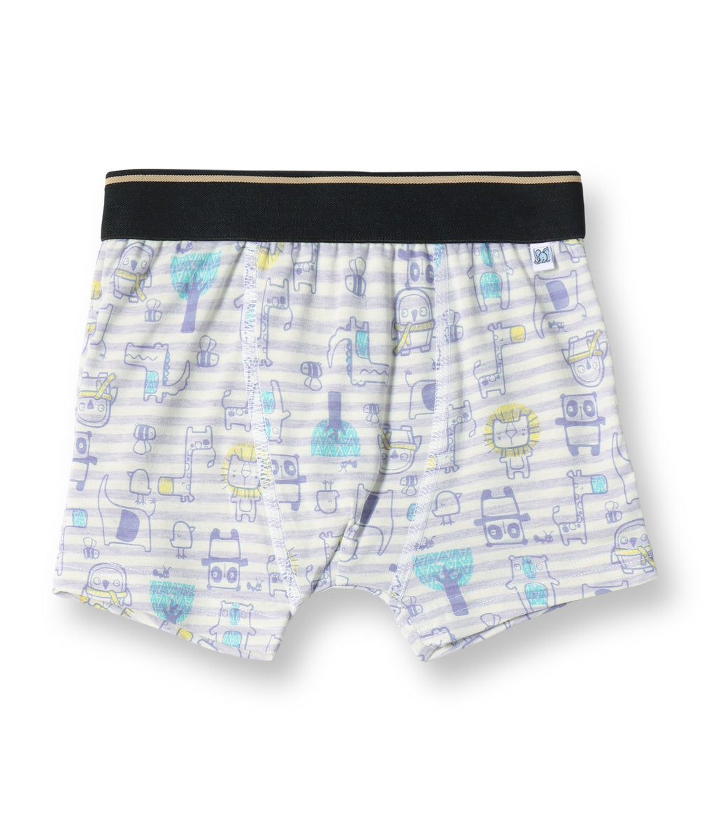 Animal Printed Striped Kids Boys Cotton Trunks