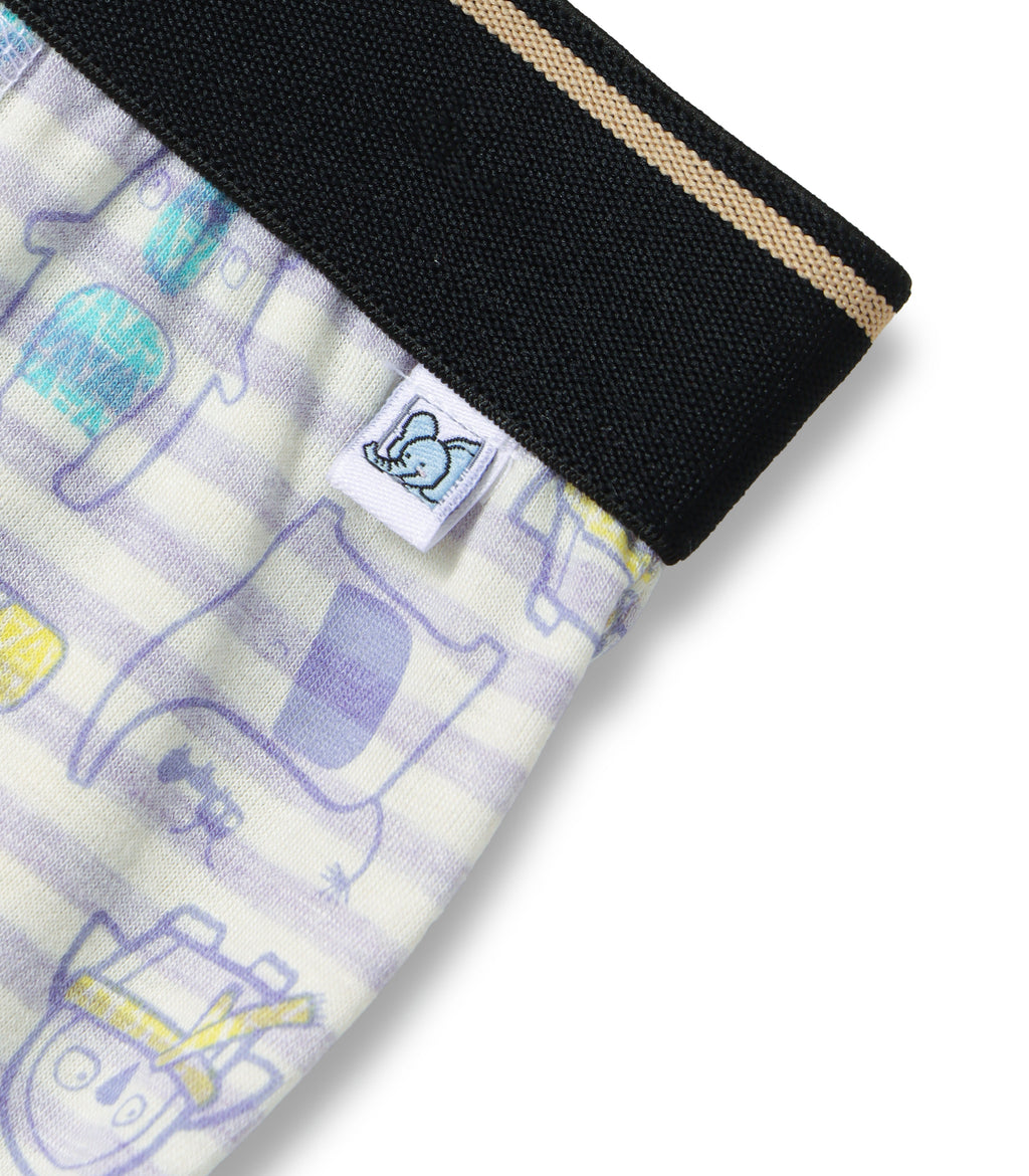 Animal Printed Striped Kids Boys Cotton Trunks