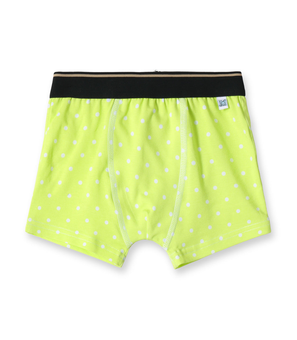 Neon Polka Dot Kids Boys Cotton Trunks